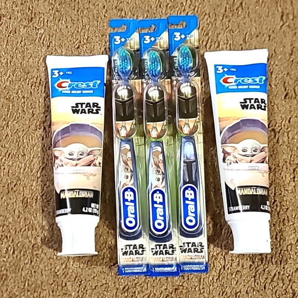 Crest Other - ❤️‍🔥HP❤️‍🔥Star wars Mandalorian toothbrush & toothpaste set